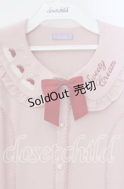 画像2: axes femme kawaii / お菓子刺繍ブラウス  ピンク O-25-09-09-070-AX-BL-IG-OS