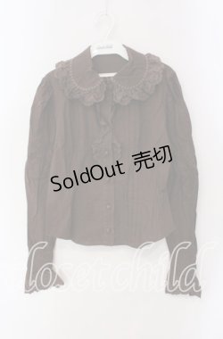 画像1: BABY,THE STARS SHINE BRIGHT / ストロベリーレースブラウス  ブラウン O-25-09-09-074-BA-BL-IG-OS