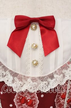画像2: axes femme kawaii / クマパフェ総柄ジャンスカ  アカ O-25-09-09-079-AX-OP-IG-OS