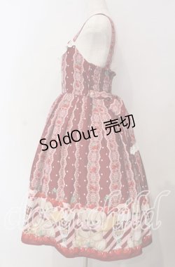 画像4: axes femme kawaii / クマパフェ総柄ジャンスカ  アカ O-25-09-09-079-AX-OP-IG-OS