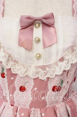 画像2: axes femme kawaii / クマパフェ総柄ジャンスカ  ピンク O-25-09-09-080-AX-OP-IG-OS