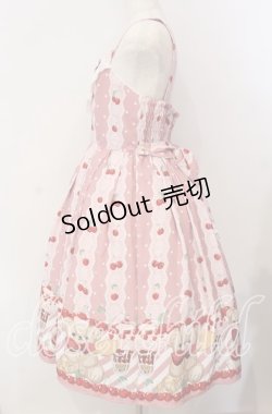 画像5: axes femme kawaii / クマパフェ総柄ジャンスカ  ピンク O-25-09-09-080-AX-OP-IG-OS