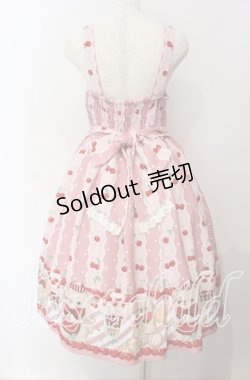 画像6: axes femme kawaii / クマパフェ総柄ジャンスカ  ピンク O-25-09-09-080-AX-OP-IG-OS