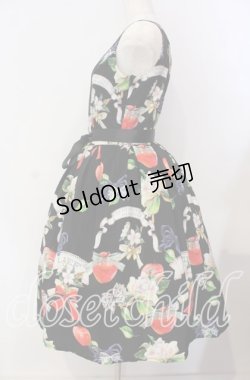 画像4: LIEF / Apple Blossom ジャンパースカート  クロ O-25-09-09-081-LO-OP-IG-OS