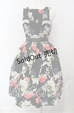 画像5: LIEF / Apple Blossom ジャンパースカート  クロ O-25-09-09-081-LO-OP-IG-OS