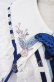 画像3: Hoshibako Works / 西行寺幽々子　付け襟付き着物風ワンピース  サックス×シロ O-25-09-09-085-LO-OP-OW-OS