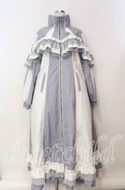 画像1: Hoshibako Works / Hoshibakoジャージ　ワンピース(ロング丈) L ブルー O-25-09-09-089-LO-OP-OW-OS