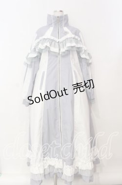 画像1: Hoshibako Works / Hoshibakoジャージ　ワンピース(ロング丈) L ブルー O-25-09-09-089-LO-OP-OW-OS