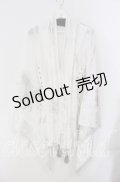 Qutie Frash / 4店舗限定着物ストールカーデ  ホワイト O-25-09-09-011-QU-JA-OW-OS