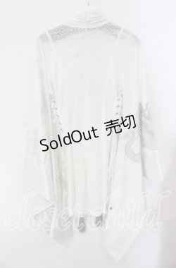 画像4: Qutie Frash / 4店舗限定着物ストールカーデ  ホワイト O-25-09-09-011-QU-JA-OW-OS