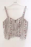 axes femme / リボン付ビスチェ【リボン欠品】  アイボリー O-25-09-09-014-AX-TO-IG-OS