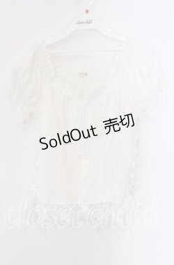 画像1: axes femme / コットンレース切替トップス F オフ O-25-09-09-019-AX-TO-IG-OS