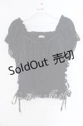 axes femme / コットンレース切替トップス F クロ O-25-09-09-020-AX-TO-IG-OS