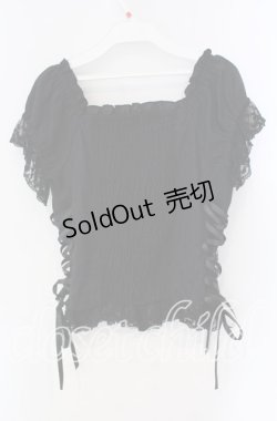 画像3: axes femme / コットンレース切替トップス F クロ O-25-09-09-020-AX-TO-IG-OS