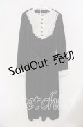 axes femme / ヨーク切替ベロアワンピース  クロ O-25-09-09-024-AX-OP-IG-OS