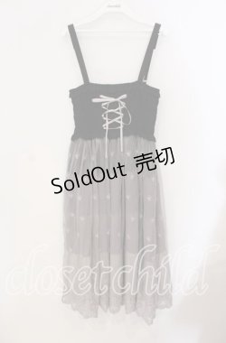 画像1: axes femme / グラデーション2wayワンピース  クロ O-25-09-09-027-AX-OP-IG-OS