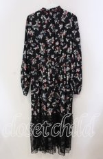 画像3: 【SALE】axes femme / ベリー柄ロングワンピース  クロ O-25-09-09-029-AX-OP-IG-ZT474 (3)