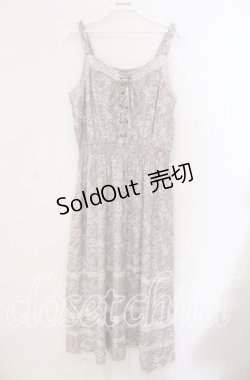 画像1: axes femme / 小花柄キャミワンピース  ラベンダー×オフ O-25-09-09-031-AX-OP-IG-OS