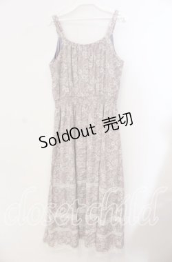 画像3: axes femme / 小花柄キャミワンピース  ラベンダー×オフ O-25-09-09-031-AX-OP-IG-OS