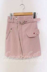 Honey Cinnamon / ハートバックルデザインスカート  ピンク O-25-09-11-028-LO-SK-IG-ZY