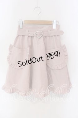 画像1: Honey Cinnamon / ハートバックルフレアスカート  ピンク O-25-09-11-029-LO-SK-IG-ZY