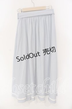 画像2: axes femme / ラッフルフリルスカート  サックス O-25-09-11-031-AX-SK-IG-OS