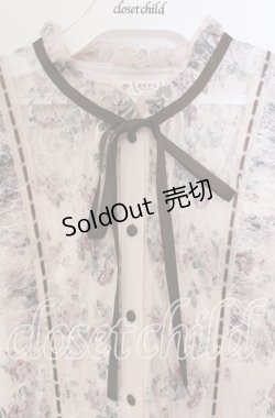 画像2: axes femme / フラワープリントレースワンピース  ピンクベージュ O-25-09-11-036-AX-OP-IG-OS