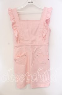 LODISPOTTO / CANDY フリルジャンパースカート  ピンク O-25-09-11-041-LO-OP-IG-ZT091