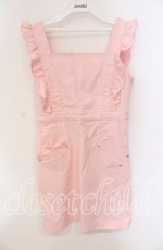 画像1: 【SALE】LODISPOTTO / CANDY フリルジャンパースカート  ピンク O-25-09-11-041-LO-OP-IG-ZT091 (1)