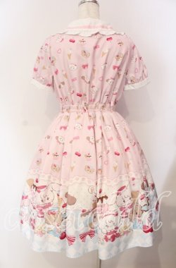 画像5: axes femme kawaii / mikko illustration × axes femme KAWAII ダイナーカフェワンピース  ピンク O-25-09-11-003-AX-OP-IG-OS