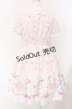 画像5: axes femme kawaii / mikko illustration × axes femme KAWAII ダイナーカフェワンピース  ピンク O-25-09-11-003-AX-OP-IG-OS