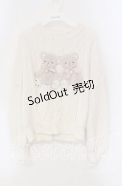 画像1: LIZ LISA / Twin Bearsニットトップス  オフ O-25-09-11-042-LO-TO-IG-OS