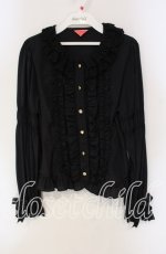 画像1: BABY,THE STARS SHINE BRIGHT / Alice in the Crystal Palaceブラウス  クロ O-25-09-11-043-BA-BL-IG-OS (1)