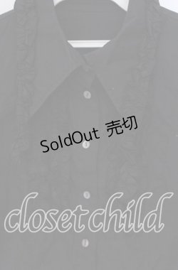 画像2: PEACE NOW / フリルヨークブラウス M クロ O-25-09-11-044-PU-BL-IG-OS