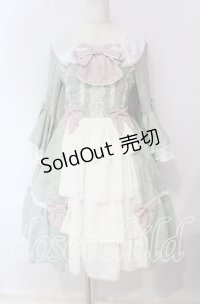 axes femme kawaii / メアリー姫袖ドレス  ミント O-25-09-11-004-AX-OP-IG-OS