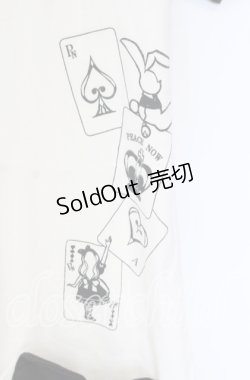 画像2: PEACE NOW / トランププリントラグラン風カットワンピース  ブラック×ホワイト O-25-09-11-045-PU-OP-IG-OS