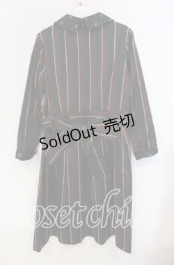 画像4: Jane Marple / Regimental stripeのワンピース  ワイン×グリーン O-25-09-11-051-JM-OP-IG-OS