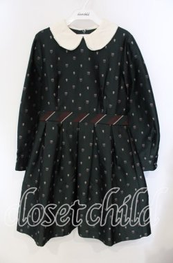 画像1: Jane Marple / EMB jacquardのワンピース M グリーン O-25-09-11-052-JM-OP-IG-OS