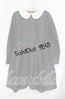 画像1: Jane Marple / EMB jacquardのワンピース M グリーン O-25-09-11-052-JM-OP-IG-OS