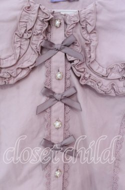 画像2: axes femme kawaii / 半袖丸襟コットンブラウス  ピンク O-25-09-11-058-AX-BL-IG-OS