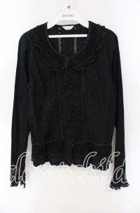 PINK HOUSE / 透かしレースローンブラウス  クロ O-25-09-11-062-LO-BL-IG-ZT381