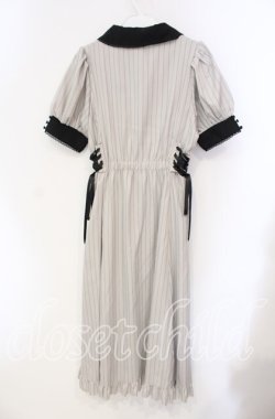 画像3: axes femme POETIQUE / ストライプロングワンピース  オフ O-25-09-11-063-AX-OP-IG-OS