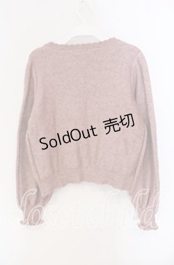 画像3: axes femme / モチーフローズカーディガン  ピンク O-25-09-11-066-AX-TO-IG-OS