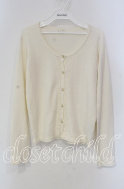画像1: axes femme / ローズレースカーディガン  オフ O-25-09-11-069-AX-TO-IG-OS