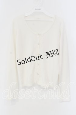 画像1: axes femme / ローズレースカーディガン  オフ O-25-09-11-069-AX-TO-IG-OS