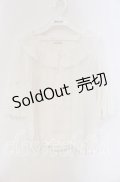 axes femme / フレア袖コットンブラウス  オフ O-25-09-11-072-AX-BL-IG-OS