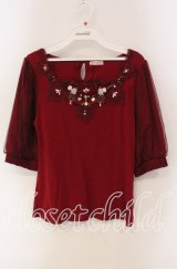 axes femme / ローズガーデンプルオーバー  アカ O-25-09-11-074-AX-TO-IG-OS