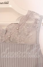 画像2: 【SALE】axes femme / 繊細レースタンクトップ  ライトグレー O-25-09-11-082-AX-TO-IG-ZT359 (2)