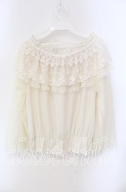画像3: axes femme / ケープカラーブラウス  アイボリー O-25-09-11-085-AX-BL-IG-OS