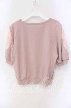 画像3: axes femme / フラワーレース配色トップス  ピンク O-25-09-11-089-AX-TO-IG-OS